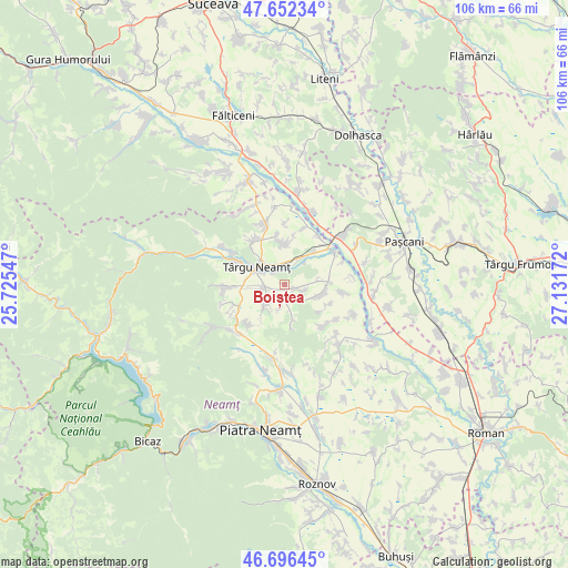 Boiștea on map