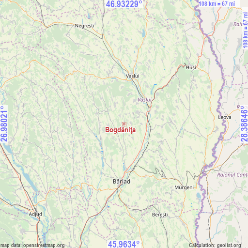 Bogdăniţa on map