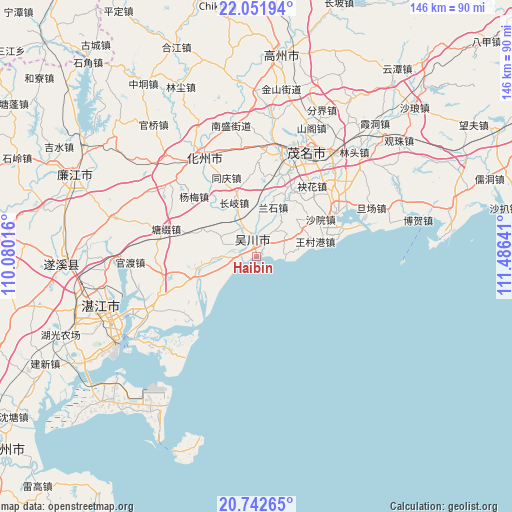 Haibin on map