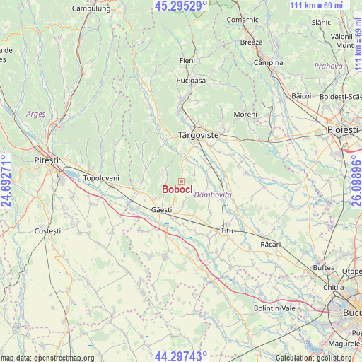 Boboci on map