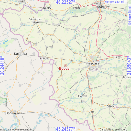 Bobda on map