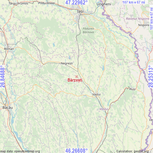 Bârzești on map