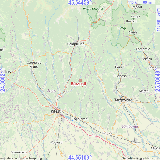 Bârzești on map