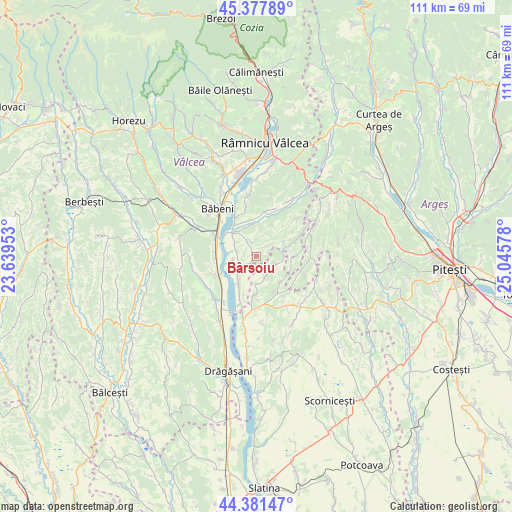 Bârsoiu on map