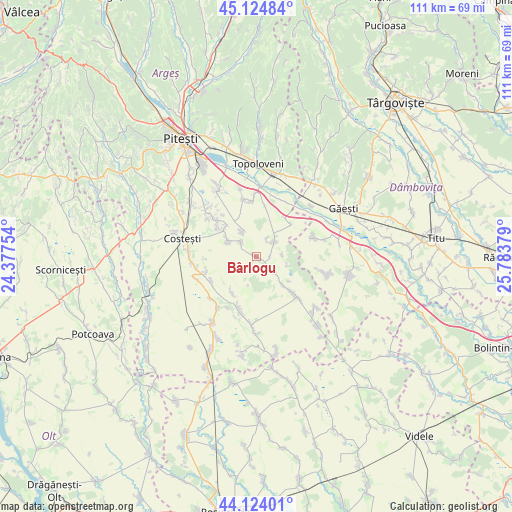 Bârlogu on map