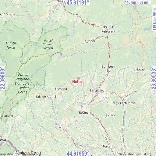 Bâlta on map