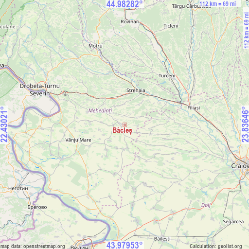 Bâcleș on map