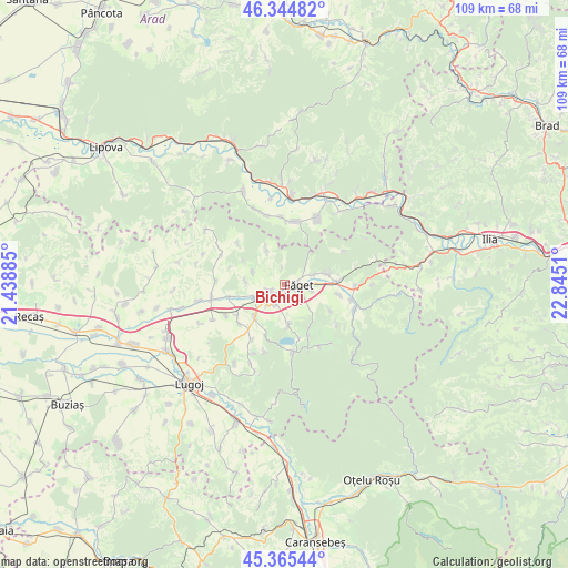 Bichigi on map