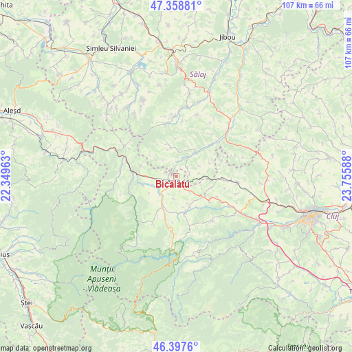 Bicălatu on map