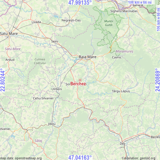 Berchez on map