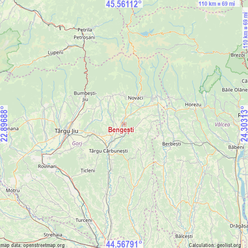 Bengești on map