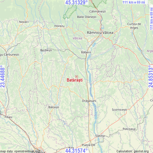 Batârăşti on map