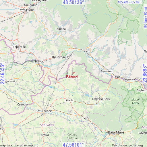 Bătarci on map