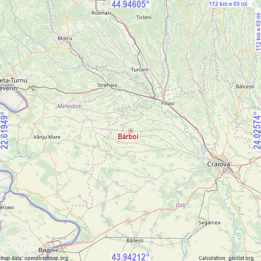 Bărboi on map