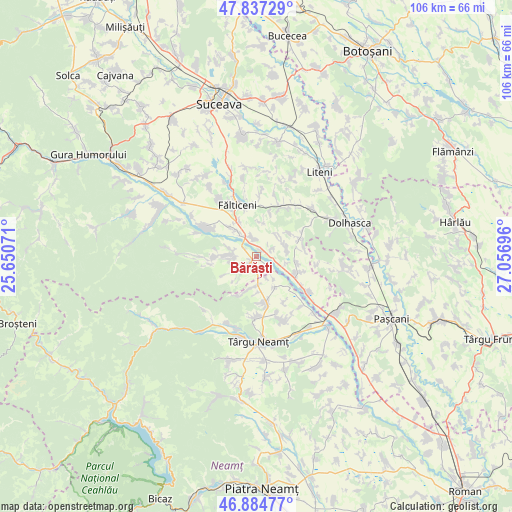 Bărăști on map