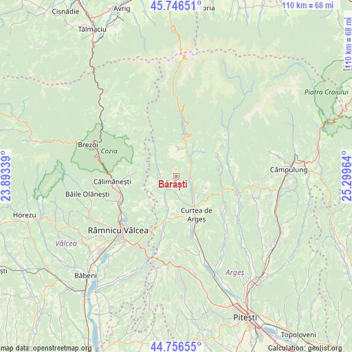 Bărăști on map