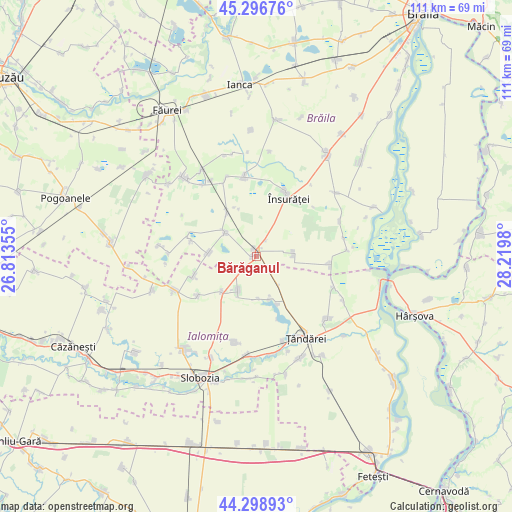 Bărăganul on map