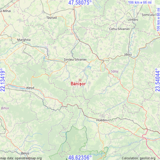 Bănişor on map