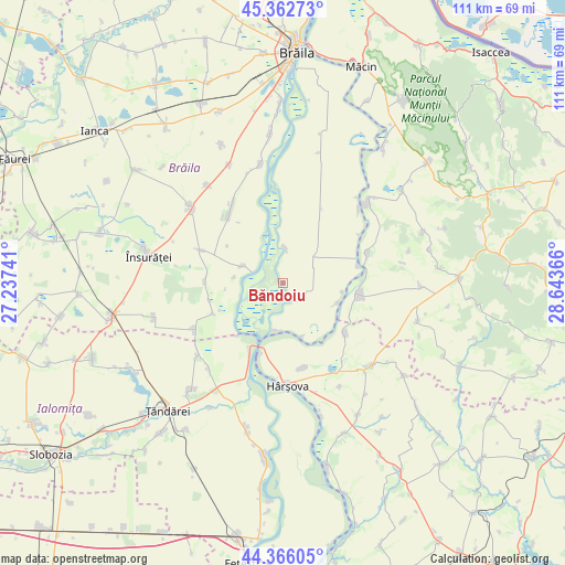 Băndoiu on map