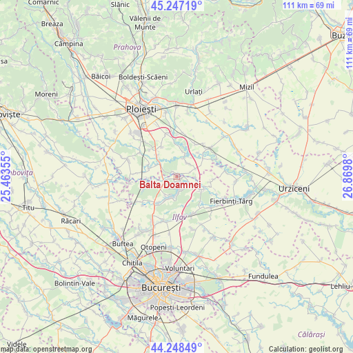 Balta Doamnei on map