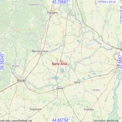 Balta Albă on map