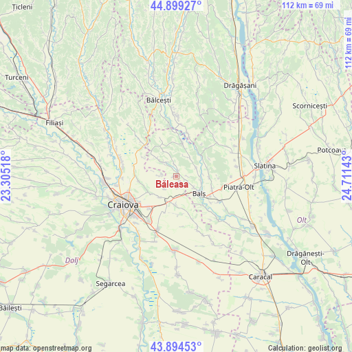 Băleasa on map