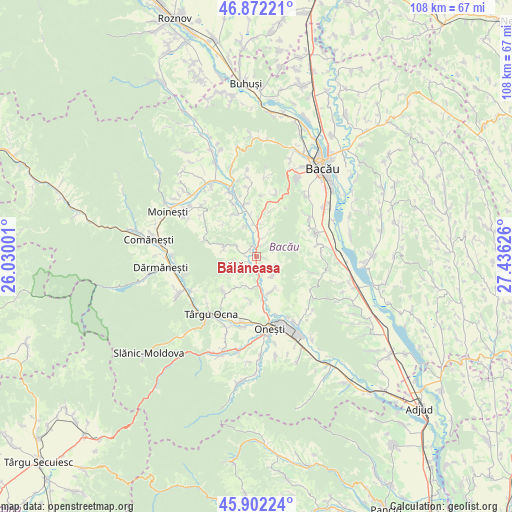 Bălăneasa on map