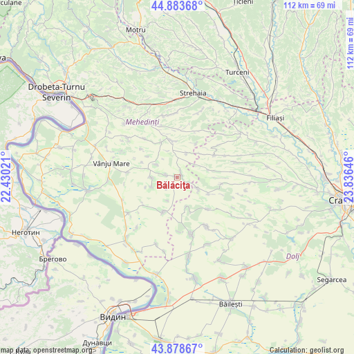 Bălăciţa on map