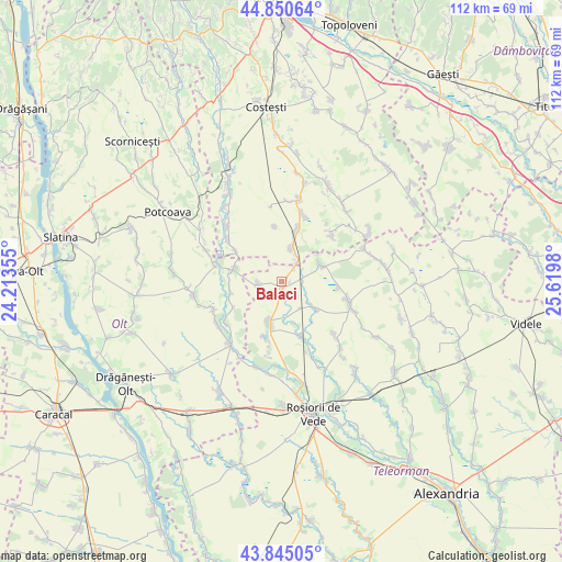 Balaci on map