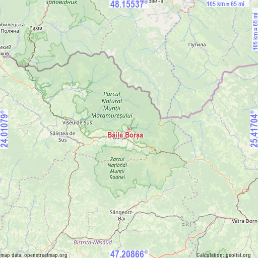 Băile Borșa on map