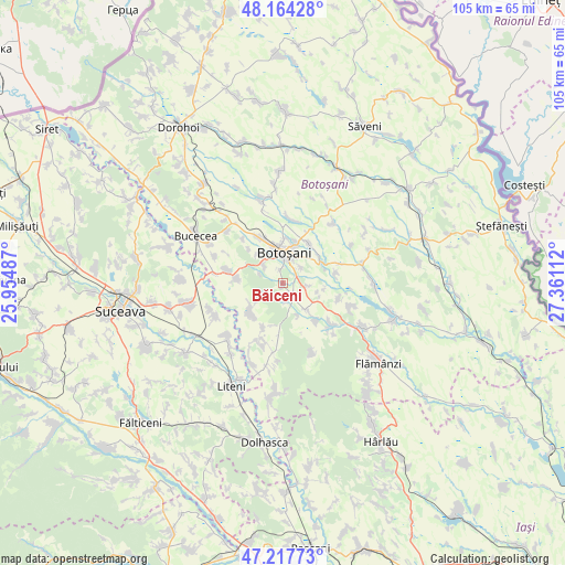 Băiceni on map