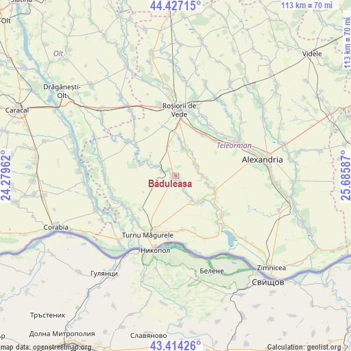 Băduleasa on map