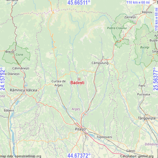 Bădești on map