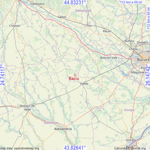 Baciu on map