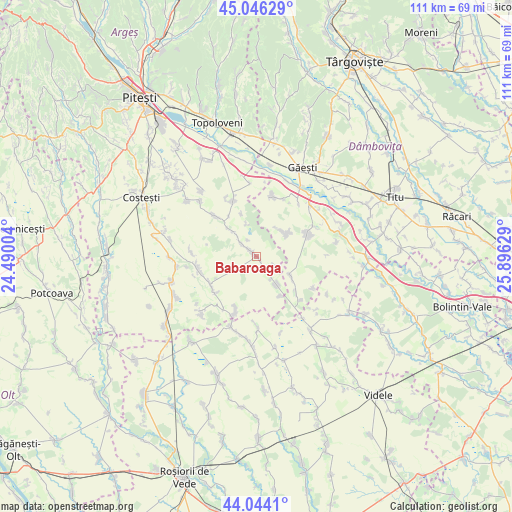 Babaroaga on map