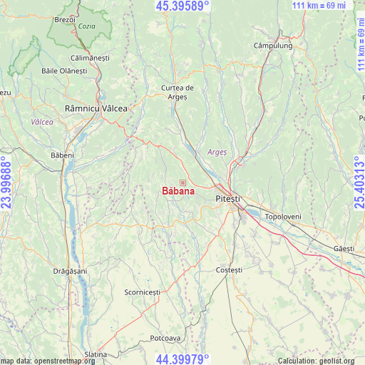 Băbana on map