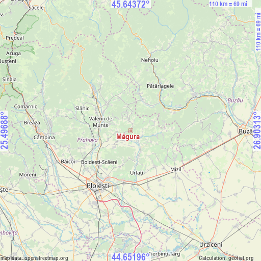 Măgura on map