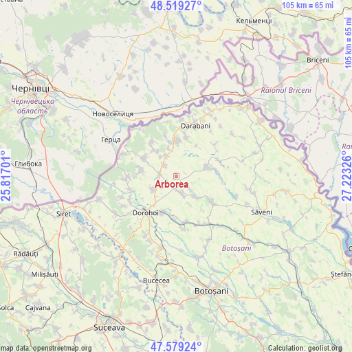 Arborea on map