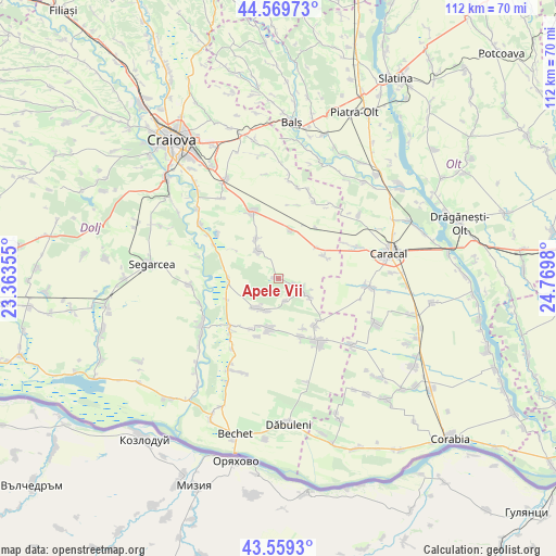 Apele Vii on map