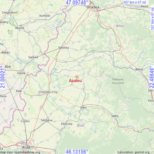 Apateu on map