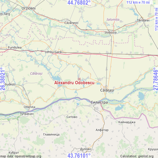 Alexandru Odobescu on map
