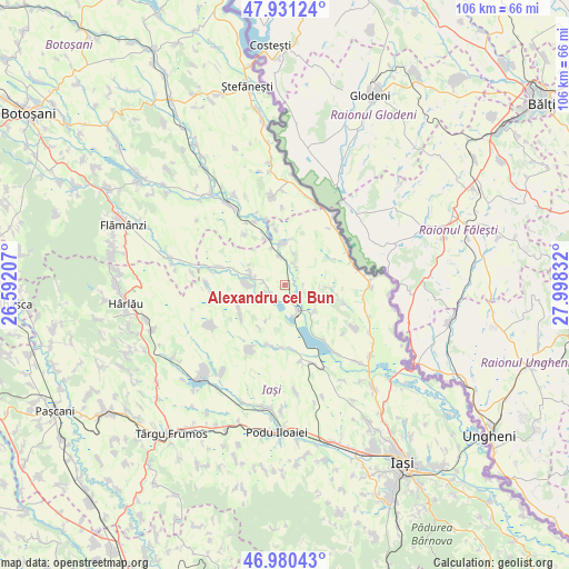 Alexandru cel Bun on map