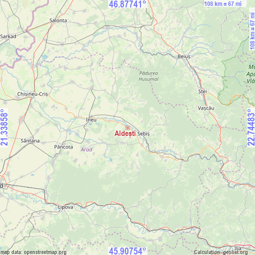 Aldești on map