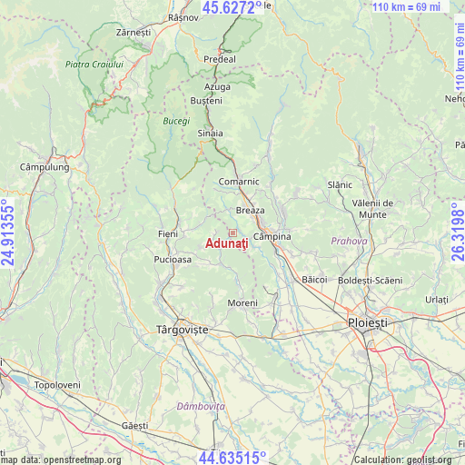 Adunaţi on map