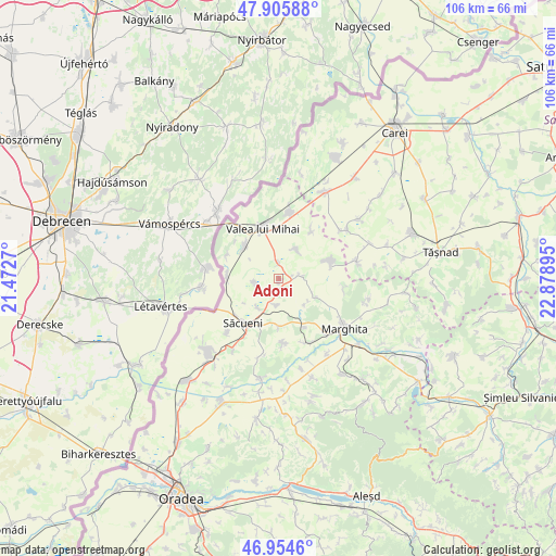 Adoni on map