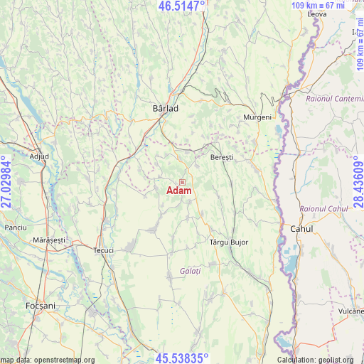 Adam on map