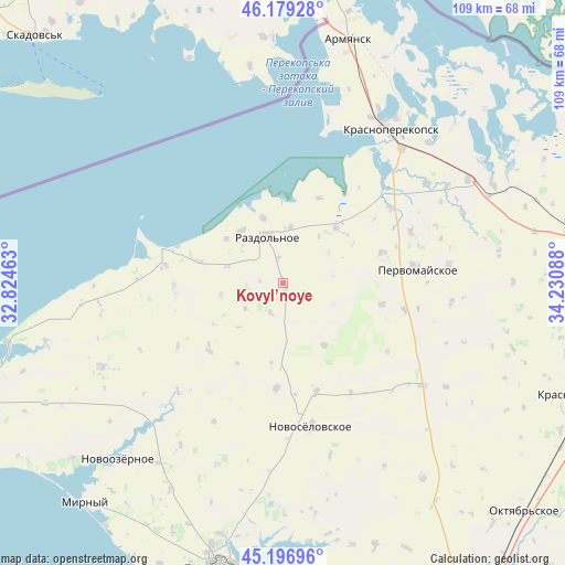Kovyl’noye on map