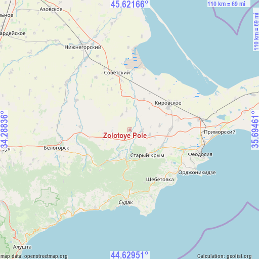 Zolotoye Pole on map