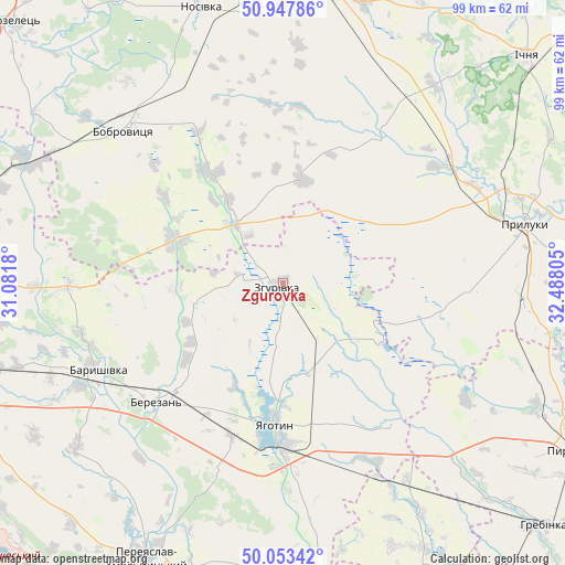 Zgurovka on map