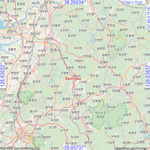 Seongsu on map